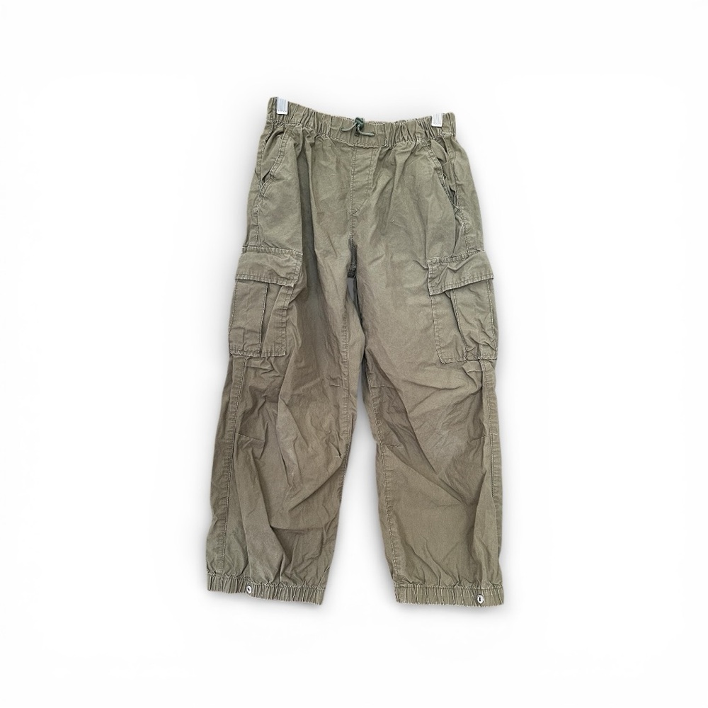 GAP Girls Size 10 (L) Olive Cargo Pants Green Casual